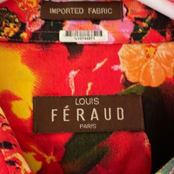 Louis Feraud Paris XL Floral Button Down - Picture 3 of 8
